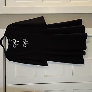 Kate Spade women's dress black with bows size 14 pockets